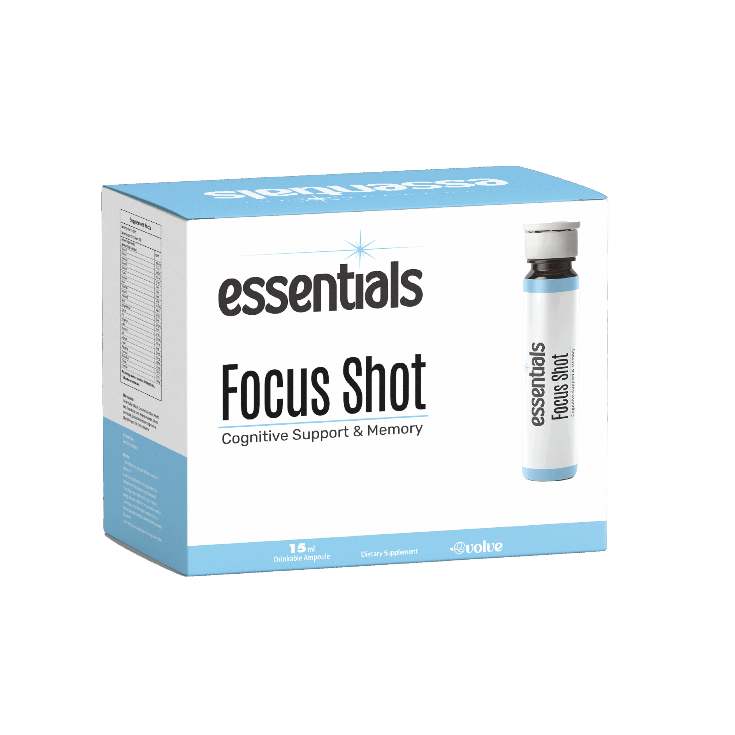 Essentials FOCUS SHOT (Ampola Bebível – 15 ml)