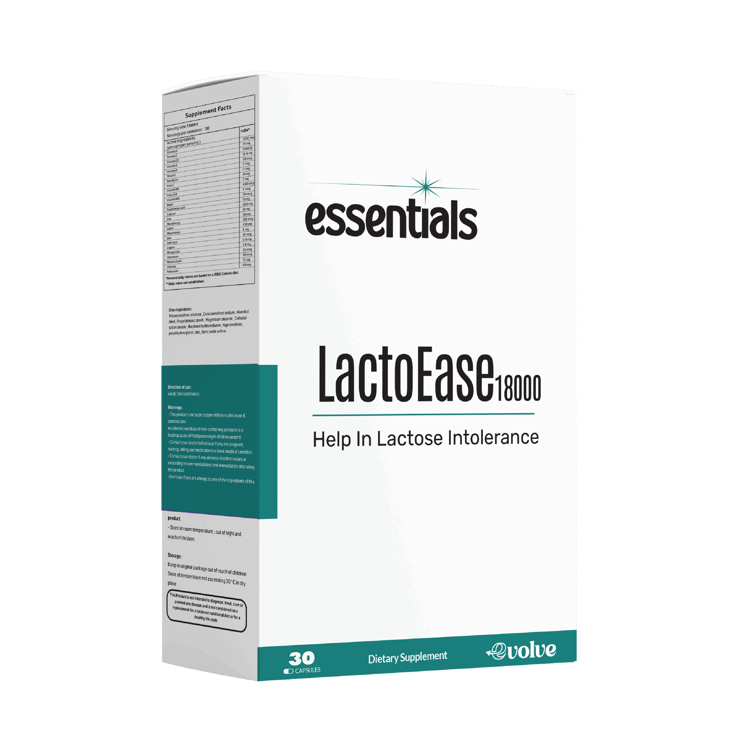 Essentials LACTO EASE 18000 (Cápsulas)