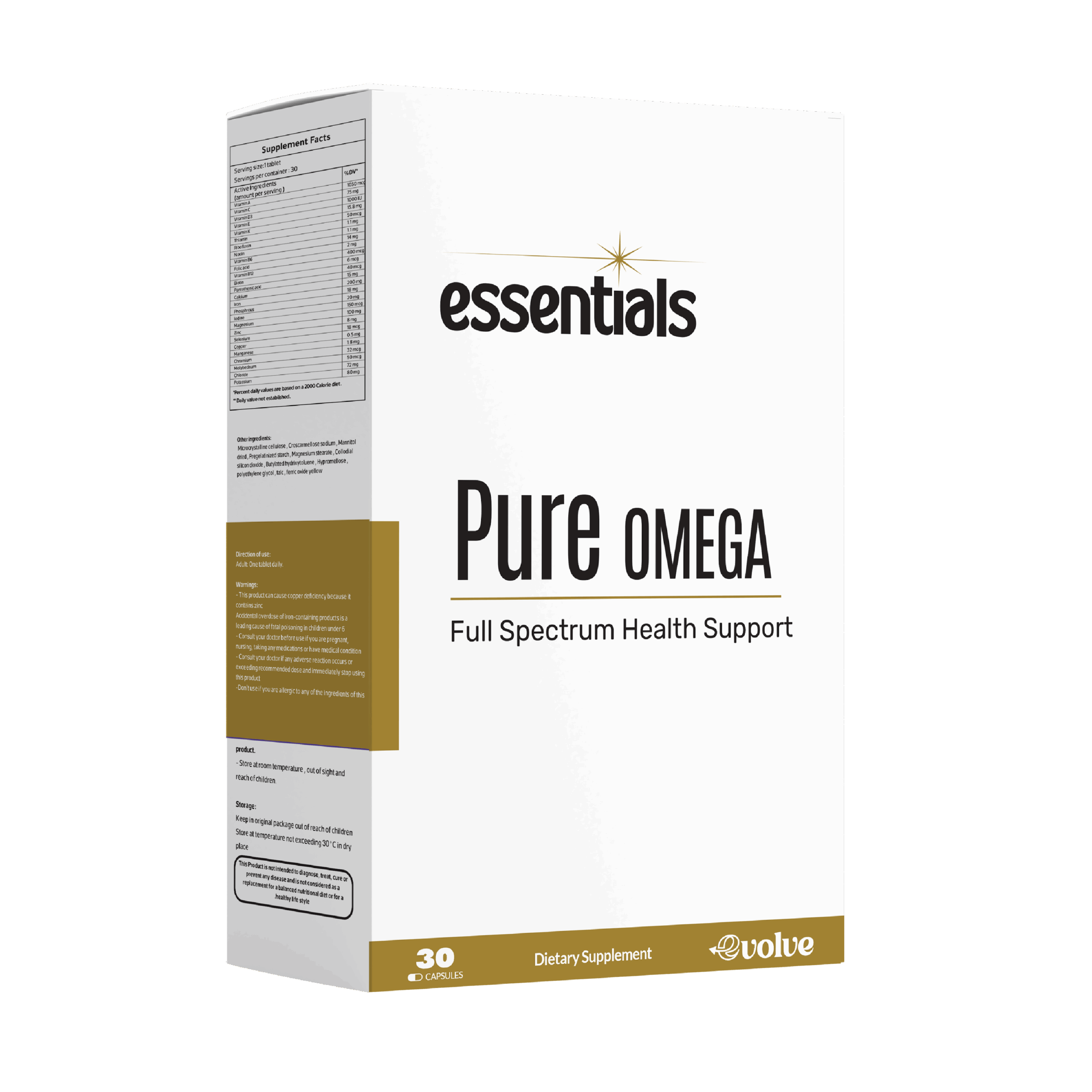 Essentials PURE OMEGA (Suporte Integral à Saúde) (Cápsulas)
