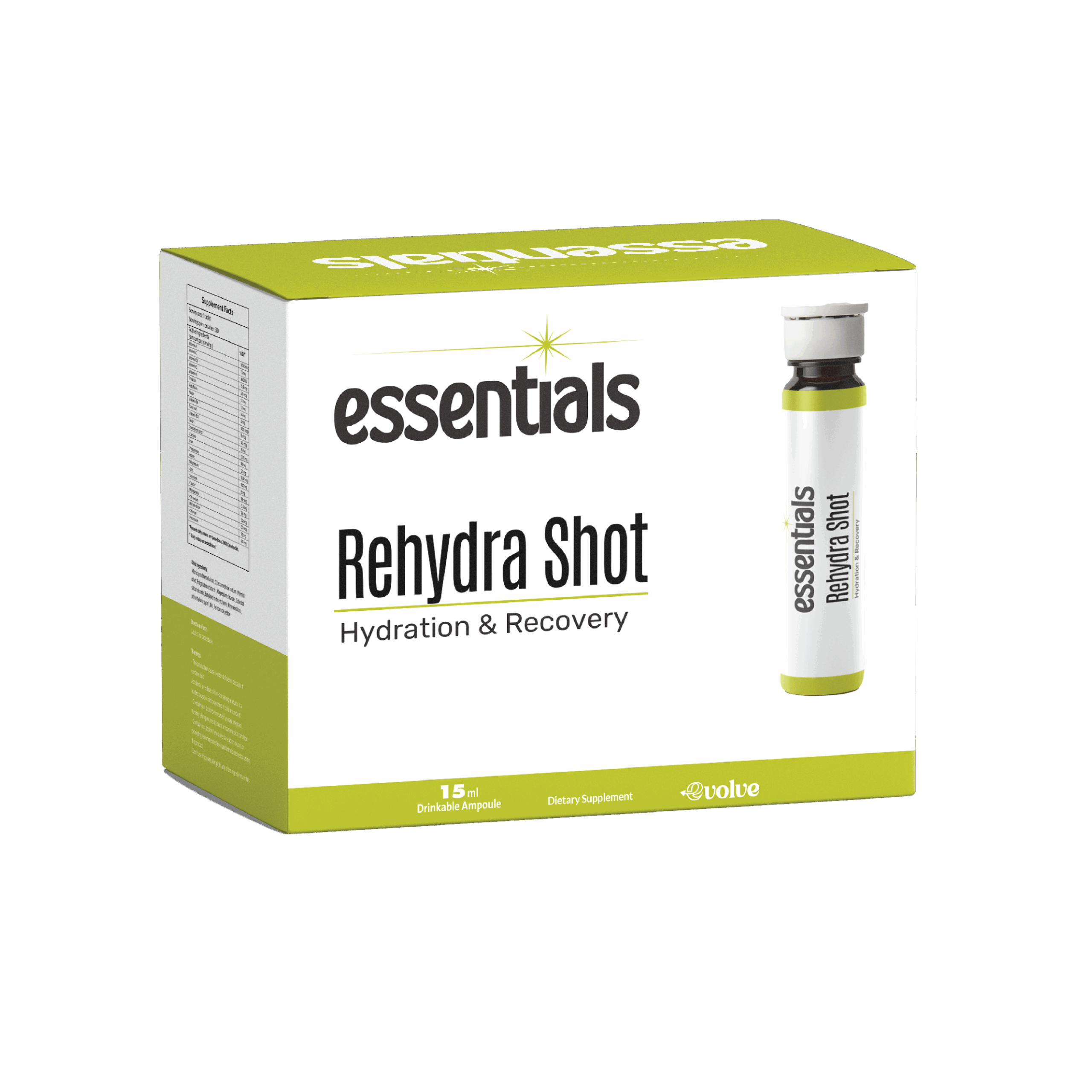 Essentials REHYDRA SHOT (Drinkable Ampoule – 15ml)